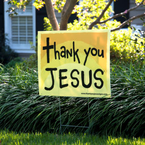 Thank You Jesus Sign